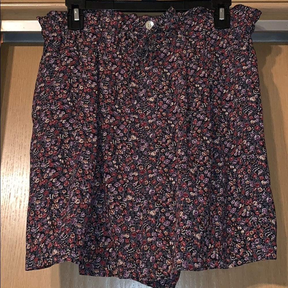 Express Floral Flowy Shorts